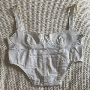 Zara White Corset Top